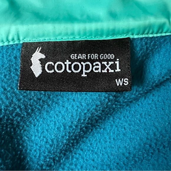 Cotopaxi Teca Fleece Zip Up Jacket Teal Blue Size Small - Picture 7 of 8